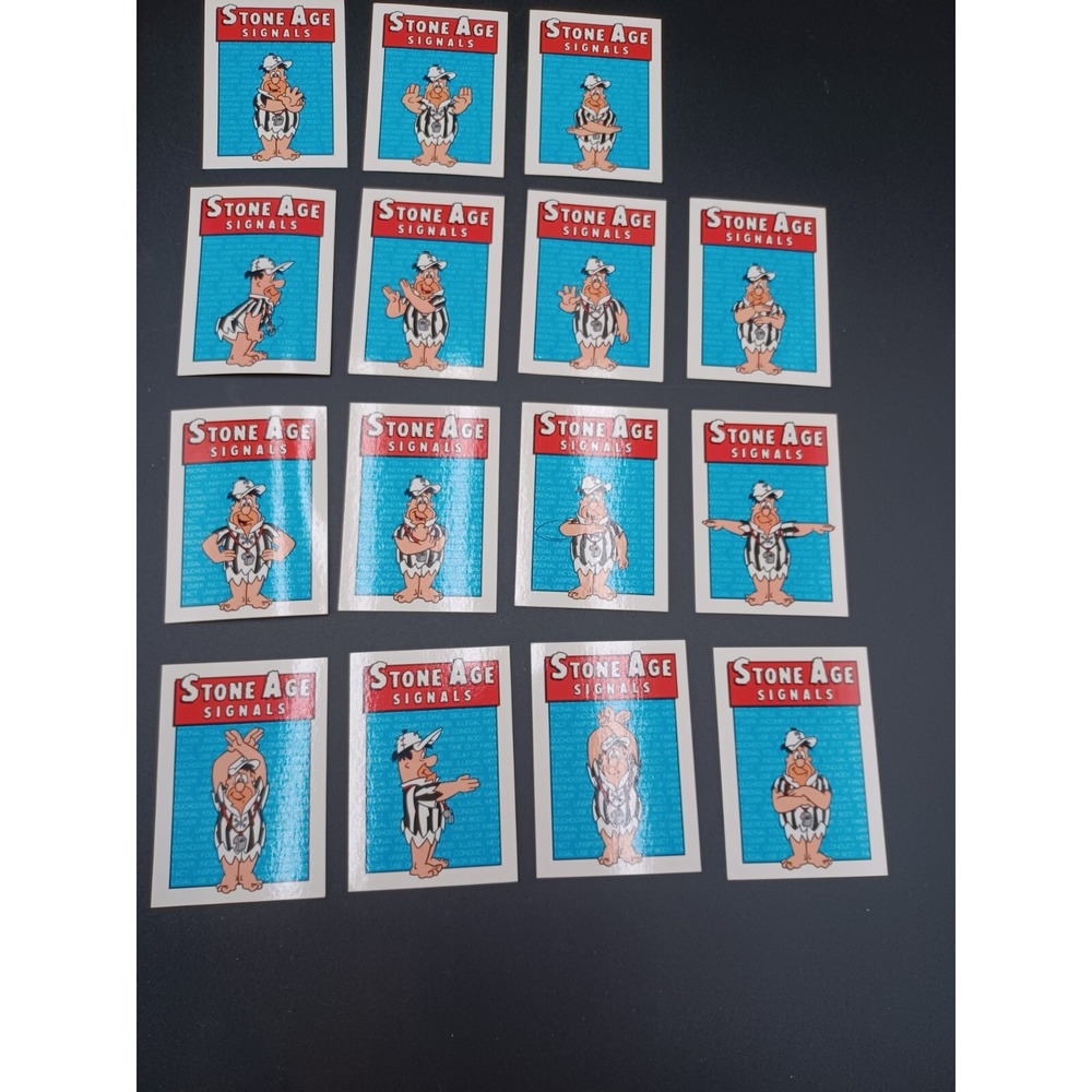 1993 Cardz Flintstones NFL Stone Age Signals Replacement Cards **read